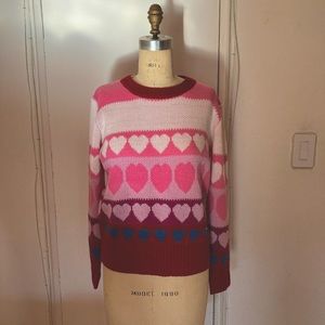Pink Heart Sweater
